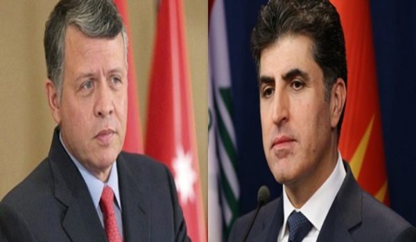 Şahê Urdinê peyameke sersaxiyê ji Serokwezîrê Kurdistanê re dişîne