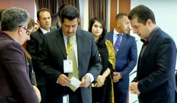 Mesrur Barazani dengê xwe bi karanî
