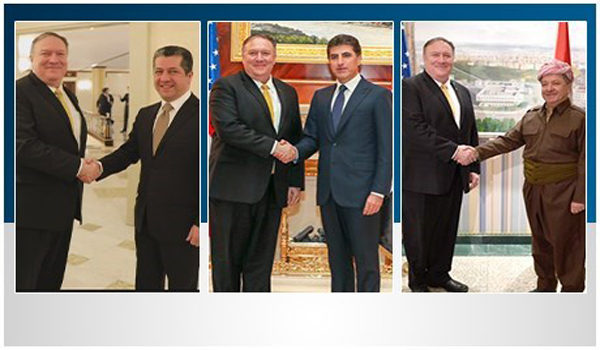 Pompeo: Me li Hewlêr hevdîtinên gelek baş kirin